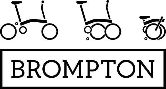Logo Brompton vouwfietsen