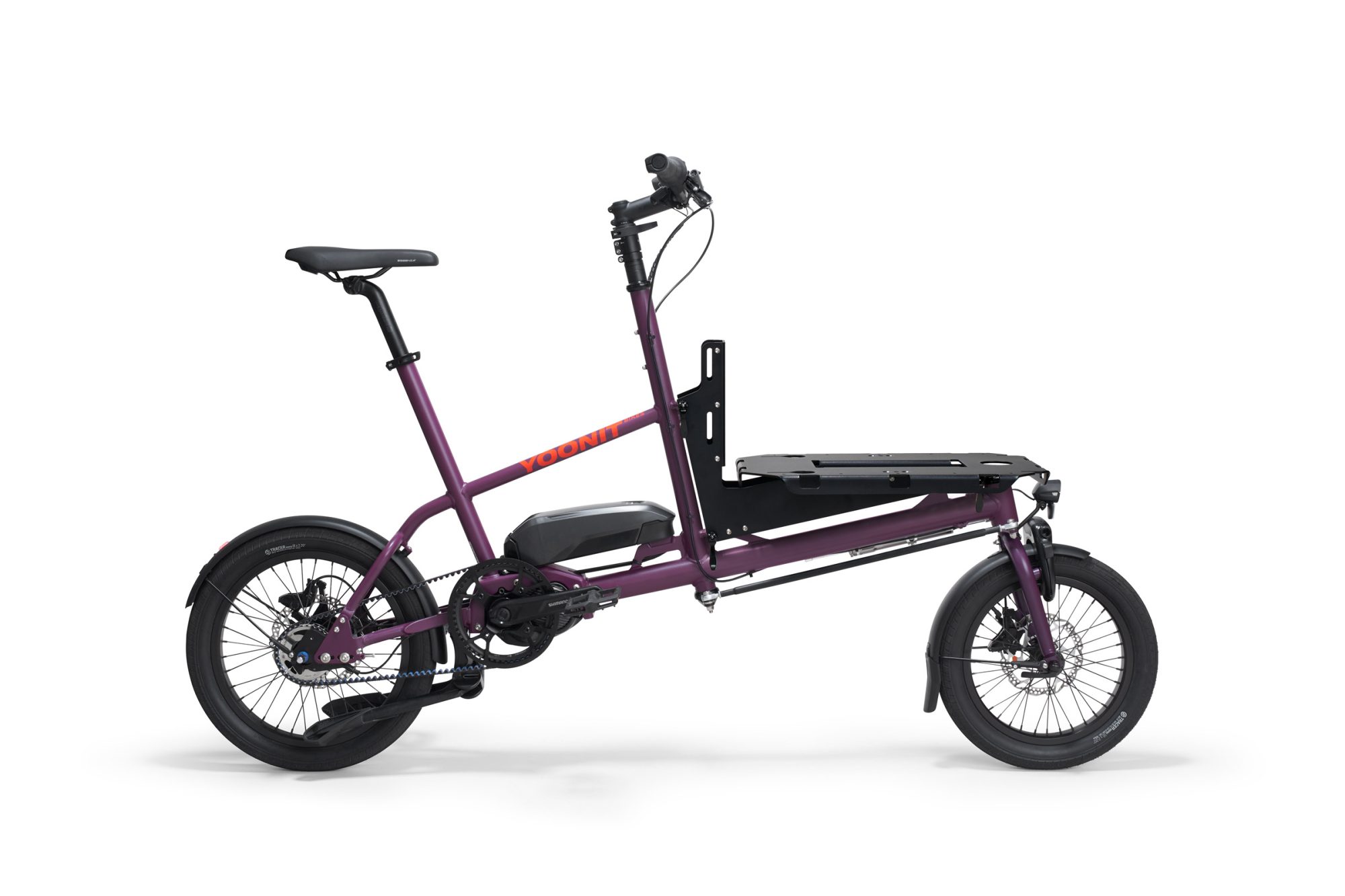 Yoonit Electric burgundy bakfiets