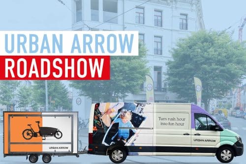 Interesse in een bakfiets? Bezoek de Urban Arrow Roadshow op 3 mei in Antwerpen!