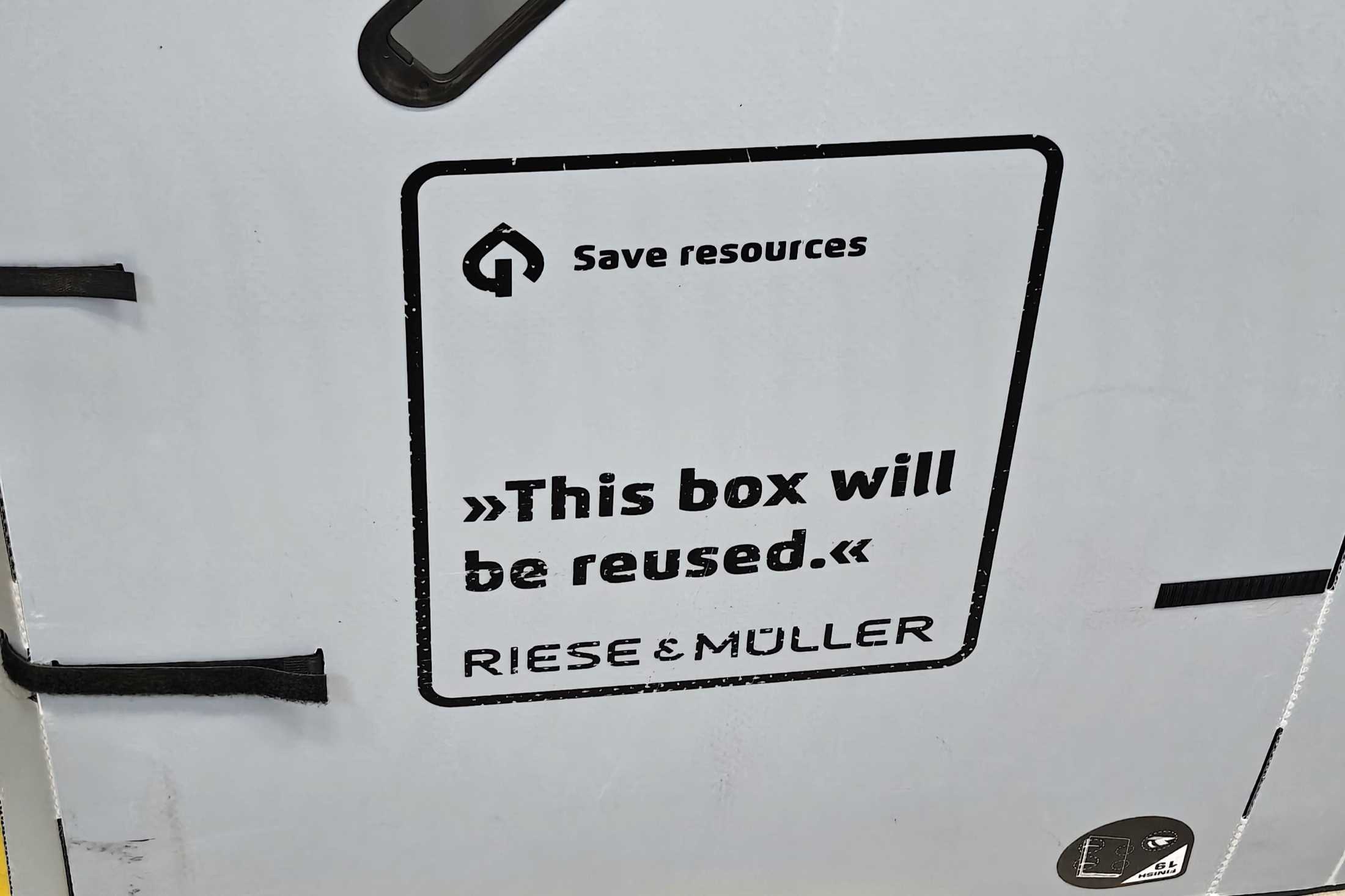 Riese und Müller herbruikbare doos